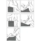 Flip Ramp pozīciju spilvens – melns Foto 11