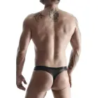 Men's Wet Look Thong with Decorative Front Band – M — Photo 2