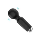 Uzlādējams mini vibrators ar 20 funkcijām – melns — Foto 2