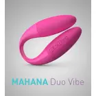 Picobong Mahana 2 Cerise массажёр для пар с двумя моторами из силикона 112 мм — Фото 3