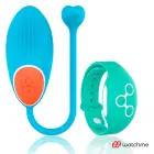 Wearwatch vibruojantis kiaušinėlis su WatchMe nuotolinio valdymo laikrodžiu – akvamarinas — Nuotrauka 2