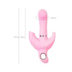 JOS Twistme кролик-вибратор с клиторальным стимулятором – 19.5 cm – розовый — Фото 7