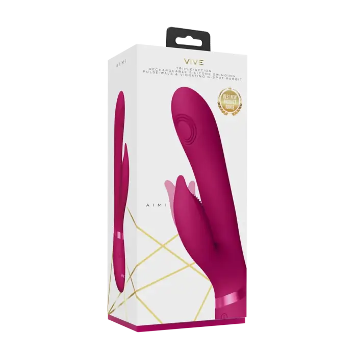 Aimi Pulse Wave G-punkti jänese vibraator – 18 cm (7″) – roosa