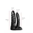 Dildorama 515 line Double Black дилдо – 18 cm (7″) — Фото 3