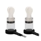 Elektrostimulācijas bipolāri krūtsgala sūcēji – balts/caurspīdīgs Foto 1