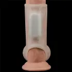 Vibrating Ridge Knights Ring with Scrotum Sleeve — Photo 4