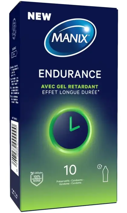 Manix Endurance prezervatīvi ar aiztures efektu – 10 gab.