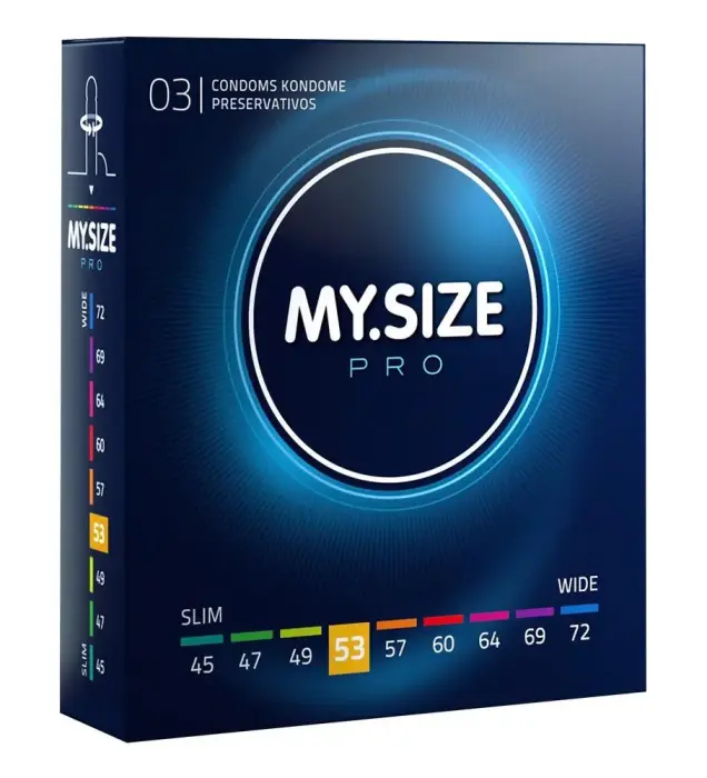 MY.SIZE PRO 53mm Condoms – 3 pcs