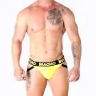 Macho MX25A – lycra jockstrap with open back – yellow – M — Photo 5
