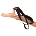 Silikoninis strap-on dildo prailginimas – 16 cm (6.3″) – Juodas — Nuotrauka 4