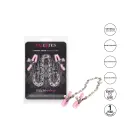 Nipple Play Crystal Chain Nipple Clamps – Pink — Photo 5