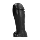 All Black dildo su sėklidėmis – 22 cm (9″) — Nuotrauka 2