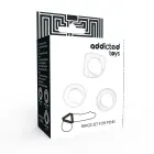 ADDICTED TOYS C-Ring Set Clear – Flexible Silicone Support Rings, 3 Sizes — Photo 4