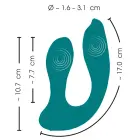 Sweet Smile brīvroku divfunkciju vibrators – 17 cm – rozā — Foto 13