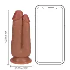 Kaks ühes dildo – 15.2 cm (6″) – Nahavärv — Foto 5
