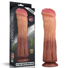 LoveToy Nature Cock – didelio dydžio dvislojis silikoninis realistiškas dildo – 30,5 cm — Nuotrauka 1