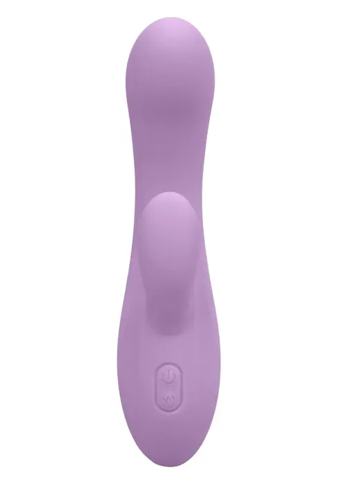Elastīgs Triple Rumbler vibrators – 18 cm (7″) – violets Foto 3
