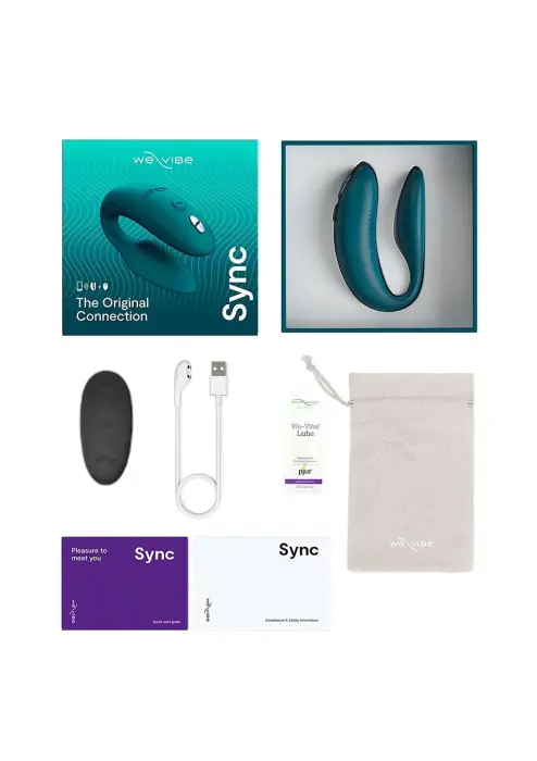We-Vibe Sync 2. paaudzes pāru vibrators – zaļš Foto 11