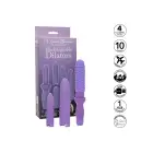 Dr. Laura Berman uzlādējamo dilatoru komplekts ar 4 fiksējamajiem izmēriem un uzmavu – violets Foto 5