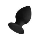 FORTO F-98 Cone Anal Plug with Suction Base – 10 cm – Black — Photo 3