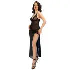 Chilirose CR 4723 elegants garš mežģīņu naktskrekls un stringi – melns – XL — Foto 7