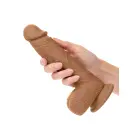 Dual Density Realistic Dildo with Suction Cup – 16 cm (6.25″) – Brown — Photo 11