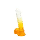 Kiotos Cox värviline dildo – 22.5 cm (9″) – läbipaistev/kollane — Foto 3
