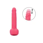 Dziļi rūcošs un automātiski kustīgs dildo – 17.75 cm (7″) – Rozā — Foto 9