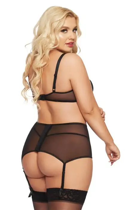 Dolores Lingerie Set – Black – XL