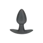 Smooth Silicone Anal Plug – 6.5 cm (2.6″) – Grey — Photo 4