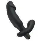 Rebel Dildo lisastimulaatoriga – 15 cm (6″) – Must Photo