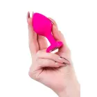 Deimantinis širdies formos analinis kištukas – S – Clear Photo