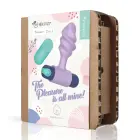 Twister – 2-in-1 silikona anālais aizbāznis ar uzlādējamu vibro lodīti – daudzkrāsains — Foto 1