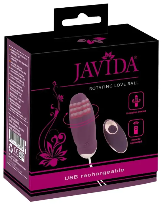Javida RC Вращающийся виброшарик – 18.5 cm (7.28″) – розовый