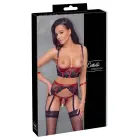 Cottelli BONDAGE Hebe Lingerie Set – Black/Red – L — Photo 1