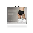 Vibrating Strap-on High-cut Brief – XS/S – Black — Photo 3