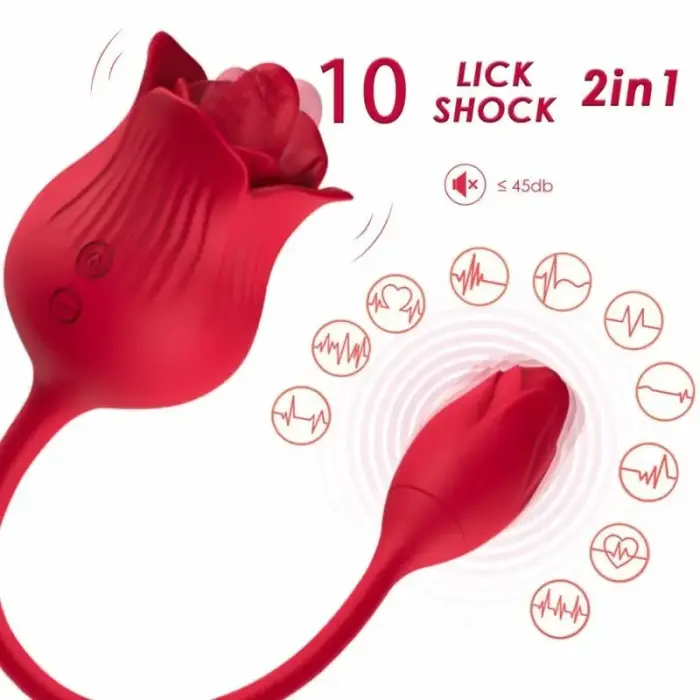 ARMONY klitora stimulators vibrators ar asti – 34 cm (13.4″) – sarkans