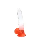 Kiotos Cox värviline dildo – 22.5 cm (9″) – läbipaistevpunane — Foto 3