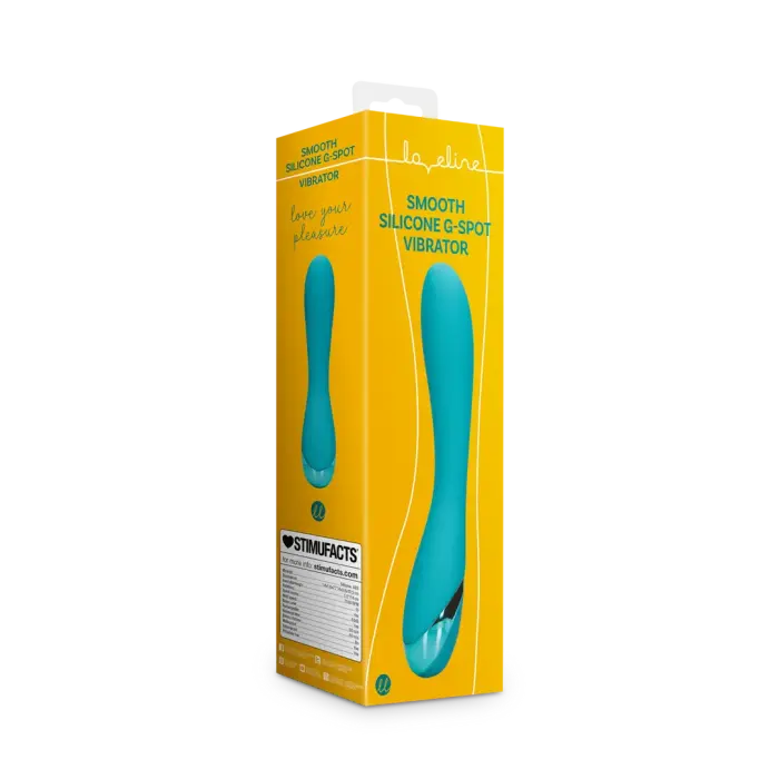 Smooth вибратор для точки G – 18 см (7″) – синий