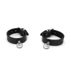 Leather Handcuffs Mini O-Ring – Black — Photo 5