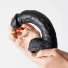 Inviktus vedelast silikoonist dildo – 22 cm (8.7″) – Must — Foto 7