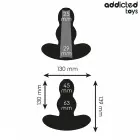 Addicted Toys XL Hollow Silicone Plug – 13.9 cm – Black — Photo 4