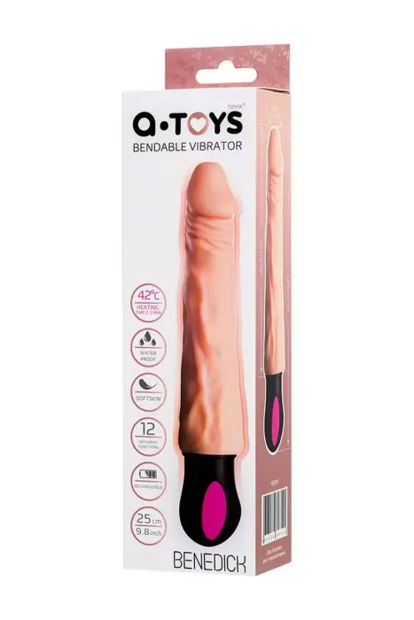 A-TOYS Benedick вибратор с подогревом – 19 cm (7.5″)