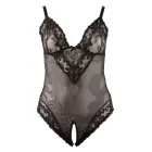 Black Lace Bodysuit with Open Crotch – 4XL — Photo 4