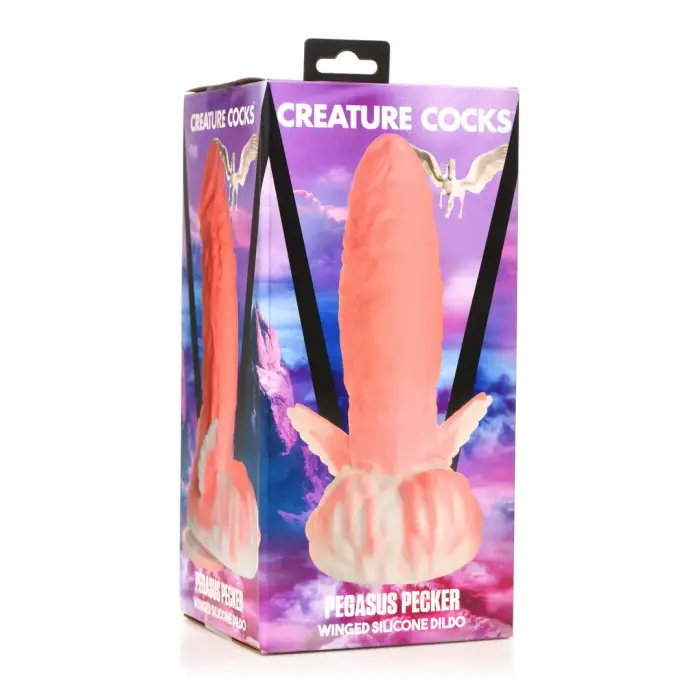Pegasus tiivuline dildo – 21.5 cm (8.5″) – Roosa