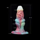 Kiotos Monstar Dildo Beast 71 tamsoje šviečiantis dildo – 20.5 cm (8″) – spalvotas — Nuotrauka 6
