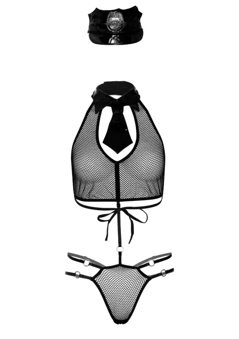 Naughty Police Roleplay Set – Black – S/M Photo