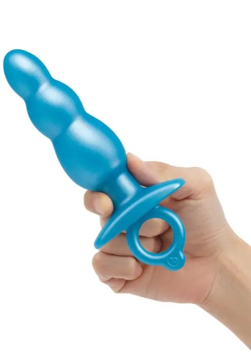 B-Vibe Bounce Plug – 18–20 cm – Tirkīza – Blue Foto 7