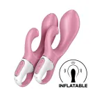 Satisfyer Air Pump Bunny 2 Light Red dildo – 21.5 cm (8.5″) – sarkans — Foto 5