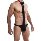 MOB Tuxedo Lace Thong – Black – S/M — Photo 4